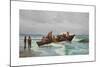 The Lifeboat is Heading Out-Carl Locher-Mounted Premium Giclee Print