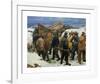 The Lifeboat is taken through the Dunes-Michael Ancher-Framed Premium Giclee Print