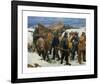 The Lifeboat is taken through the Dunes-Michael Ancher-Framed Premium Giclee Print