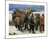 The Lifeboat is taken through the Dunes-Michael Ancher-Mounted Premium Giclee Print