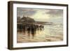 The Lifeboat Off, 1884-Robert Jobling-Framed Giclee Print