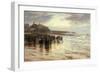 The Lifeboat Off, 1884-Robert Jobling-Framed Giclee Print