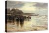 The Lifeboat Off, 1884-Robert Jobling-Stretched Canvas
