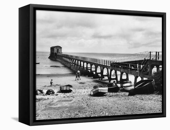 The Lifeboat Station at Bembridge, Isle of Wight, England-null-Framed Stretched Canvas