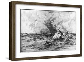 The Lifeboats of RMS Lusitania, 7 May 1915-Samuel Begg-Framed Giclee Print