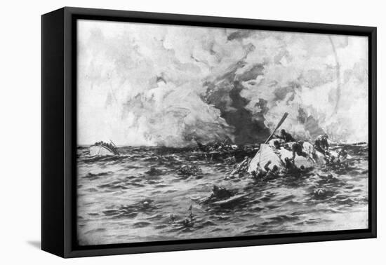 The Lifeboats of RMS Lusitania, 7 May 1915-Samuel Begg-Framed Stretched Canvas