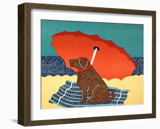 The Lifeguard Chocolate-Stephen Huneck-Framed Giclee Print