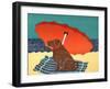 The Lifeguard Chocolate-Stephen Huneck-Framed Giclee Print