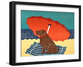 The Lifeguard Chocolate-Stephen Huneck-Framed Giclee Print