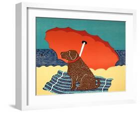 The Lifeguard Chocolate-Stephen Huneck-Framed Giclee Print