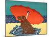 The Lifeguard Chocolate-Stephen Huneck-Mounted Giclee Print