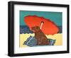 The Lifeguard Chocolate-Stephen Huneck-Framed Giclee Print