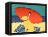 The Lifeguard Yellow Lab-Stephen Huneck-Framed Stretched Canvas