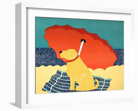 The Lifeguard Yellow Lab-Stephen Huneck-Framed Giclee Print