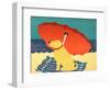 The Lifeguard Yellow Lab-Stephen Huneck-Framed Giclee Print