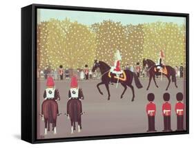 The Lifeguards-Vincent Haddelsey-Framed Stretched Canvas