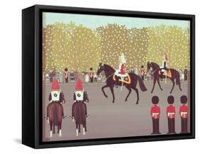 The Lifeguards-Vincent Haddelsey-Framed Stretched Canvas