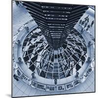 The Light Funnel of the Reichstag Dome in the Cupola of the Reichstag, Tiergarten, Berlin,Germany-Cahir Davitt-Mounted Photographic Print