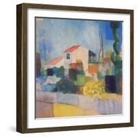 The Light House (1, Version), 1914-August Macke-Framed Giclee Print