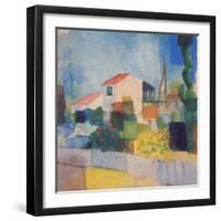 The Light House (1, Version), 1914-August Macke-Framed Giclee Print