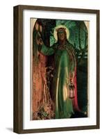 The Light of the World, C.1852-William Holman Hunt-Framed Giclee Print