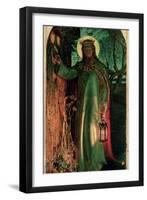 The Light of the World, C.1852-William Holman Hunt-Framed Giclee Print