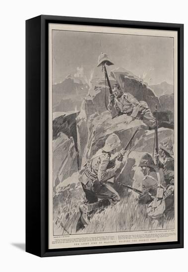 The Light Side of Warfare, Drawing the Enemy's Fire-Frederic De Haenen-Framed Stretched Canvas
