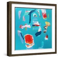 The Light Within I, 2021 (acrylic and collage on canvas)-Angie Kenber-Framed Giclee Print