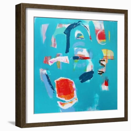 The Light Within I, 2021 (acrylic and collage on canvas)-Angie Kenber-Framed Giclee Print