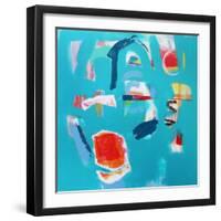 The Light Within I, 2021 (acrylic and collage on canvas)-Angie Kenber-Framed Giclee Print