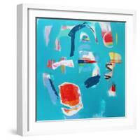 The Light Within I, 2021 (acrylic and collage on canvas)-Angie Kenber-Framed Giclee Print