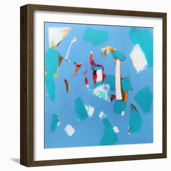 The Light Within II, 2021 (acrylic and collage on canvas)-Angie Kenber-Framed Giclee Print