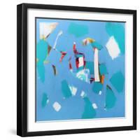 The Light Within II, 2021 (acrylic and collage on canvas)-Angie Kenber-Framed Giclee Print