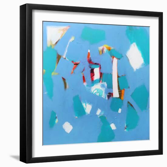 The Light Within II, 2021 (acrylic and collage on canvas)-Angie Kenber-Framed Giclee Print