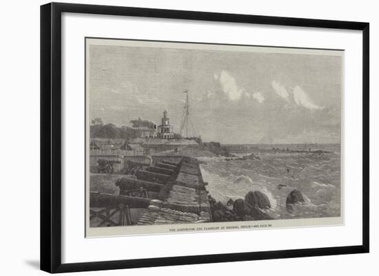 The Lighthouse and Flagstaff at Colombo, Ceylon-null-Framed Giclee Print