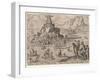 The Lighthouse at Alexandria after Maarten Van Heemskerck, 1572-Philipp Galle-Framed Giclee Print