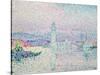 The Lighthouse at Antibes, 1909-Paul Signac-Stretched Canvas