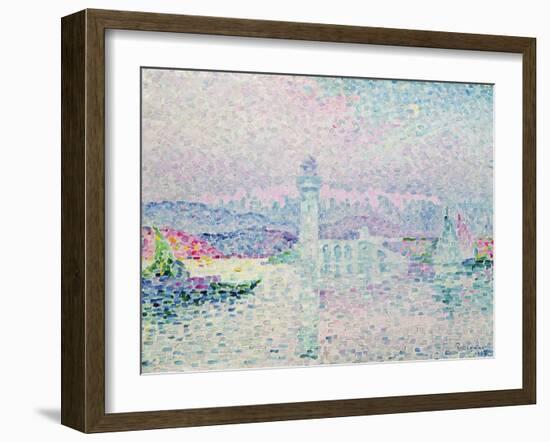 The Lighthouse at Antibes, 1909-Paul Signac-Framed Giclee Print