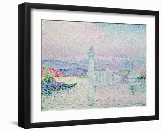 The Lighthouse at Antibes, 1909-Paul Signac-Framed Giclee Print