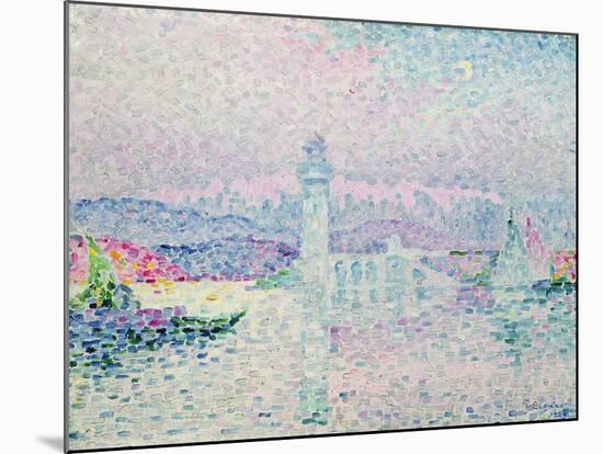 The Lighthouse at Antibes, 1909-Paul Signac-Mounted Giclee Print