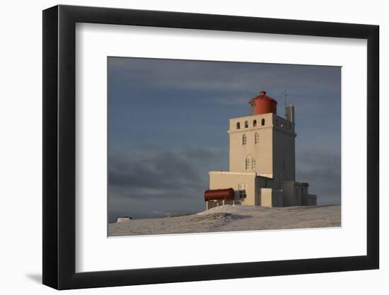 The Lighthouse at Dyrholaey in Iceland-Niki Haselwanter-Framed Photographic Print