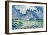 The Lighthouse at Gatteville-Paul Signac-Framed Giclee Print