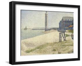 The Lighthouse at Honfleur, 1886-Georges Seurat-Framed Giclee Print