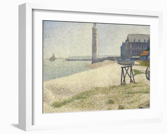 The Lighthouse at Honfleur, 1886-Georges Seurat-Framed Giclee Print