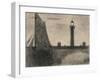 The Lighthouse at Honfleur, 1886-Georges Pierre Seurat-Framed Giclee Print