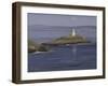 The Lighthouse, Bracelet Bay, Mumbles-Tom Hughes-Framed Giclee Print