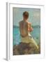 the Lighthouse , Falmouth. 1919 (Oil on Canvas)-Henry Scott Tuke-Framed Giclee Print