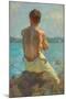 the Lighthouse , Falmouth. 1919 (Oil on Canvas)-Henry Scott Tuke-Mounted Giclee Print