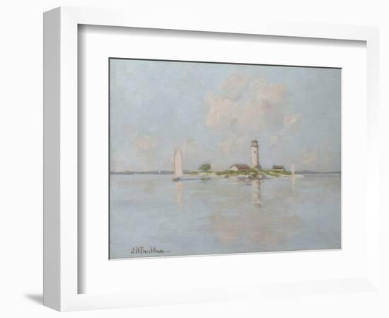 The Lighthouse (Oil on Canvas)-John Henry Twachtman-Framed Giclee Print