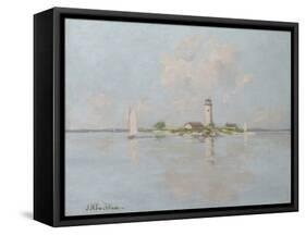 The Lighthouse (Oil on Canvas)-John Henry Twachtman-Framed Stretched Canvas